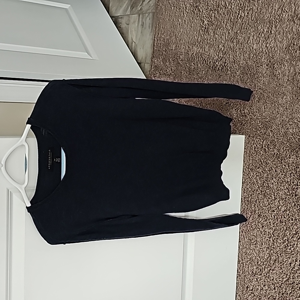 Mens small aeropostale navy crew neck sweater